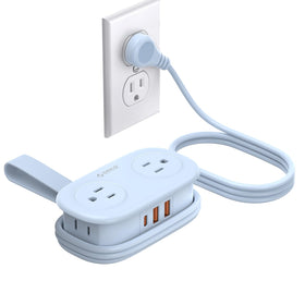 ORICO travel power strip with PD20W and 4 outlets for versatile charging on the go