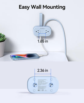 ORICO four-foot cord reach enables flexible placement on cruises and hotel desks