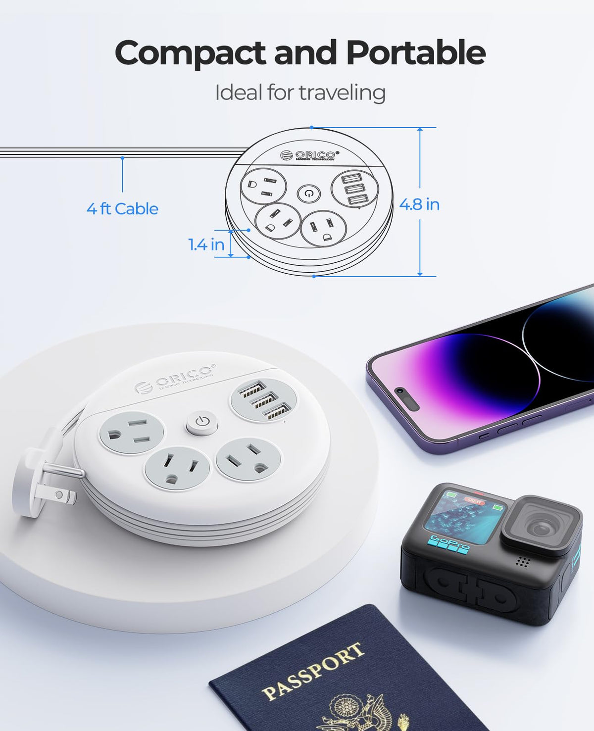 ORICO cruise approved power strip follows shipboard guidelines safely