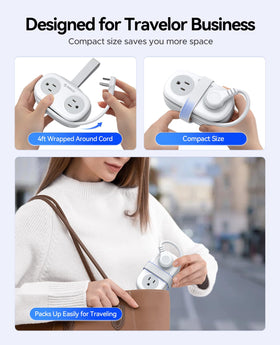 ORICO cruise-approved travel power strip for cruise cabins and compact spaces