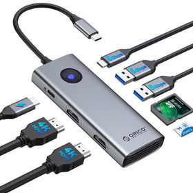 ORICO front view showing all ports for effortless connectivity