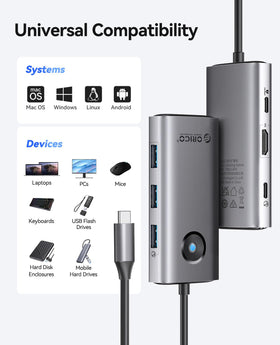 ORICO Compact travel docking station suited for on-the-go work