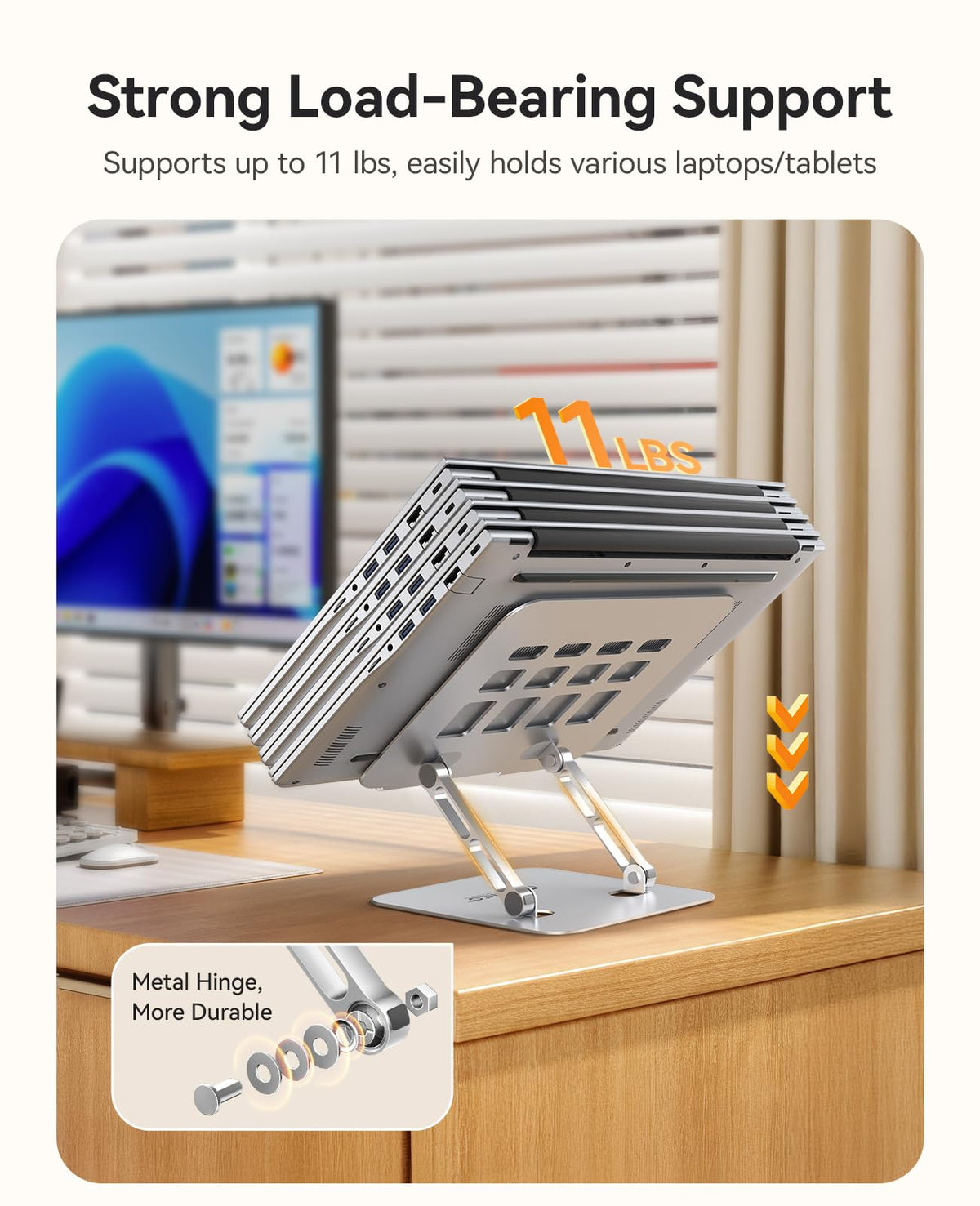 ORICO foldable laptop stand compact design saves desk space
