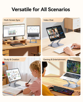 ORICO ST11 sturdy carbon-steel base with aircraft-grade aluminum panel for dependable support