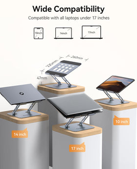 ORICO ST11 wide-base support ensures stability for 13–17 inch laptops while typing