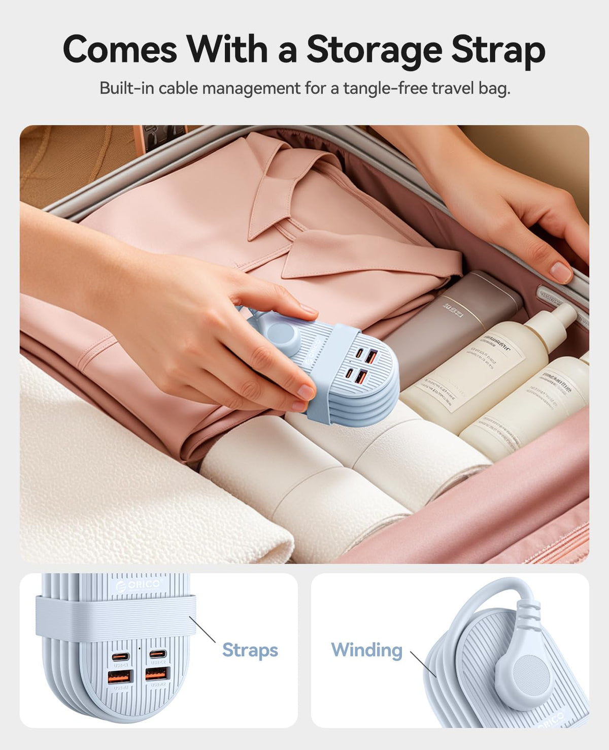 ORICO GaN 20W USB-C fast charger powers phones and tablets efficiently