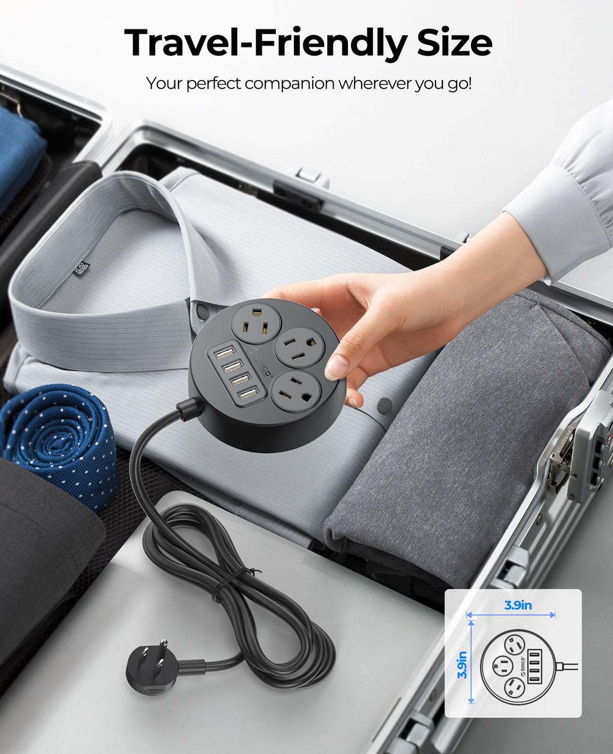 ORICO mounted under a desk with tidy cables for clean workspace benefit