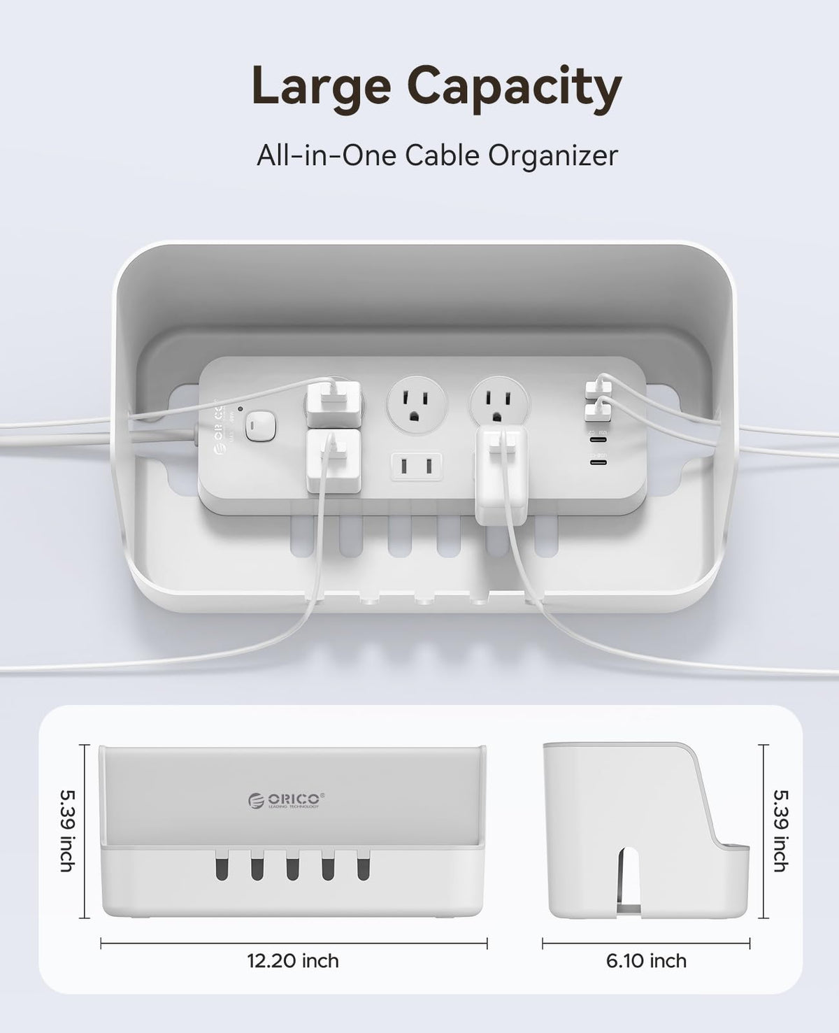 Phone stand groove on ORICO PB02 lid for hands-free charging