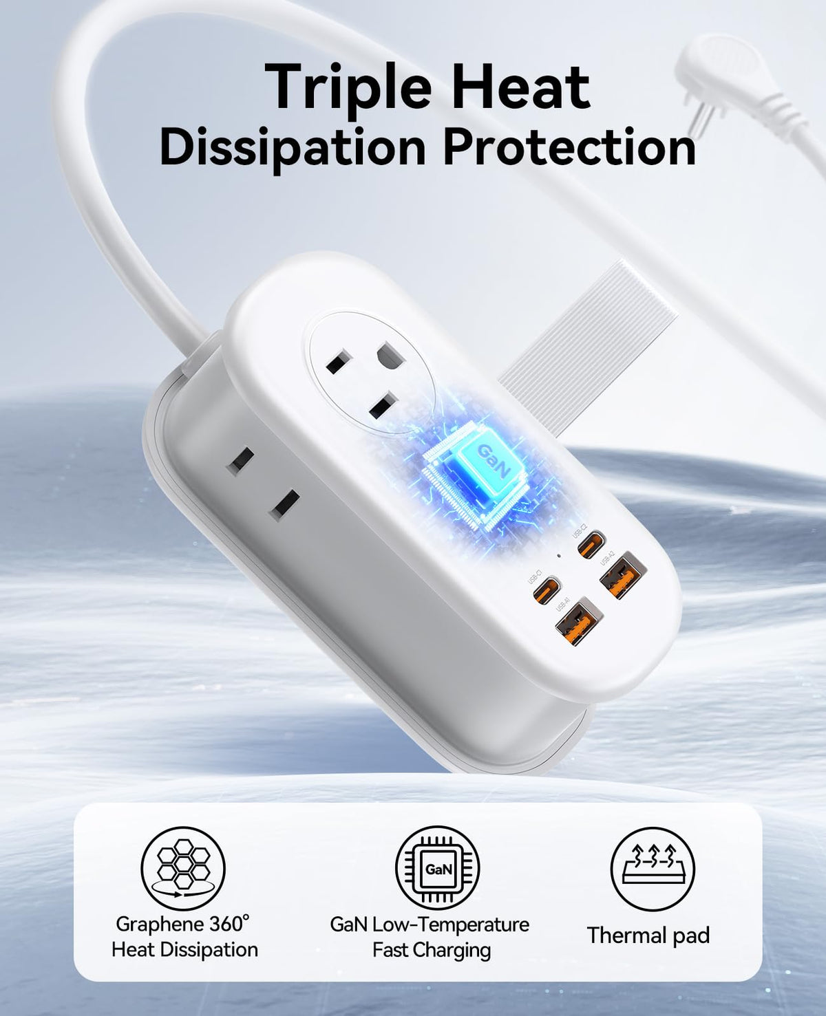 ORICO compact unit fitting into a travel bag for portable charging convenience