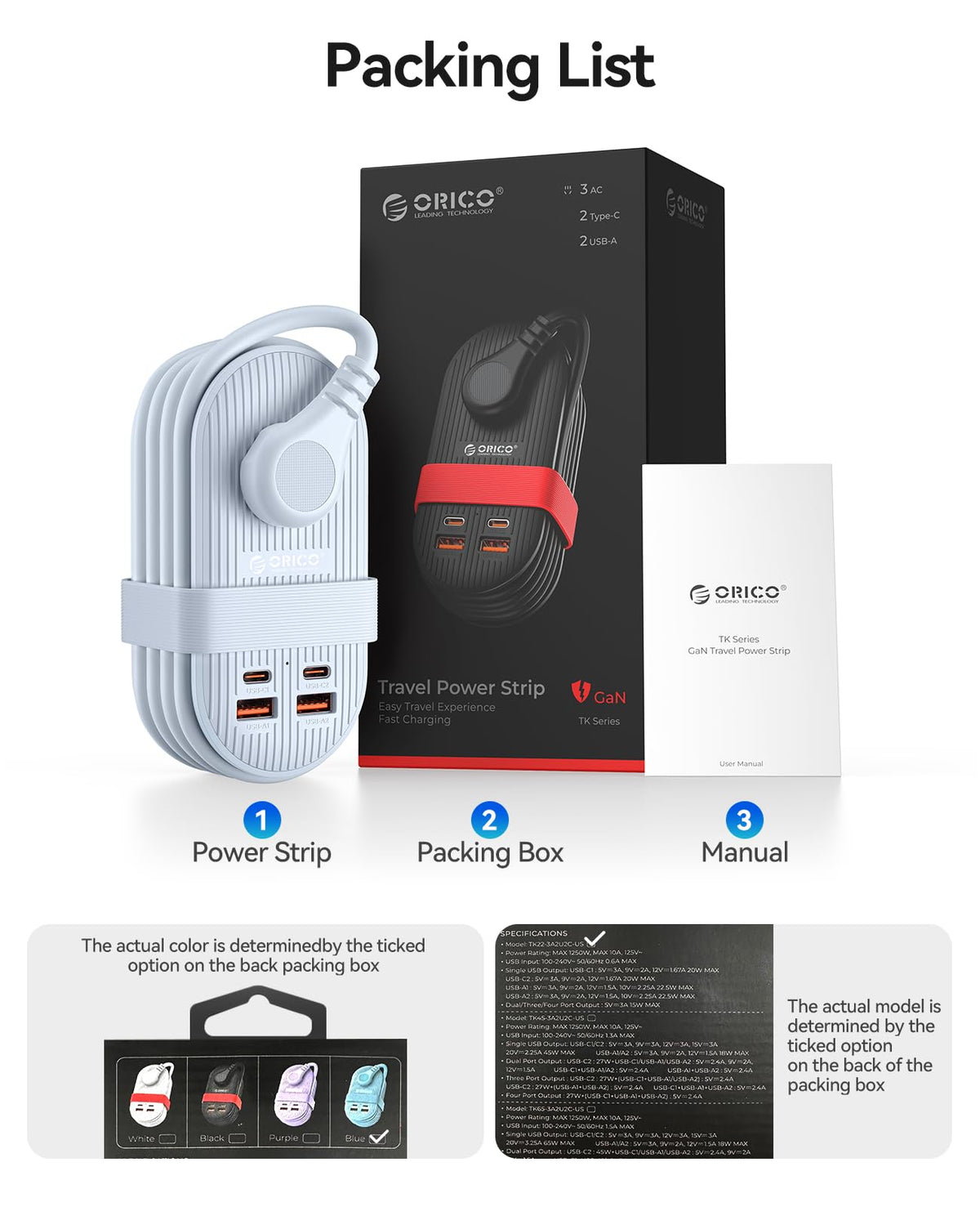 ORICO portable charging manager for travel, home, or office