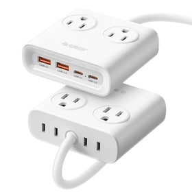 ORICO Power Brick 8in1 desktop station keeps devices organized with all-in-one charging.