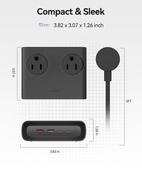 ORICO Power Brick color options match any setup like black, white, blue, purple