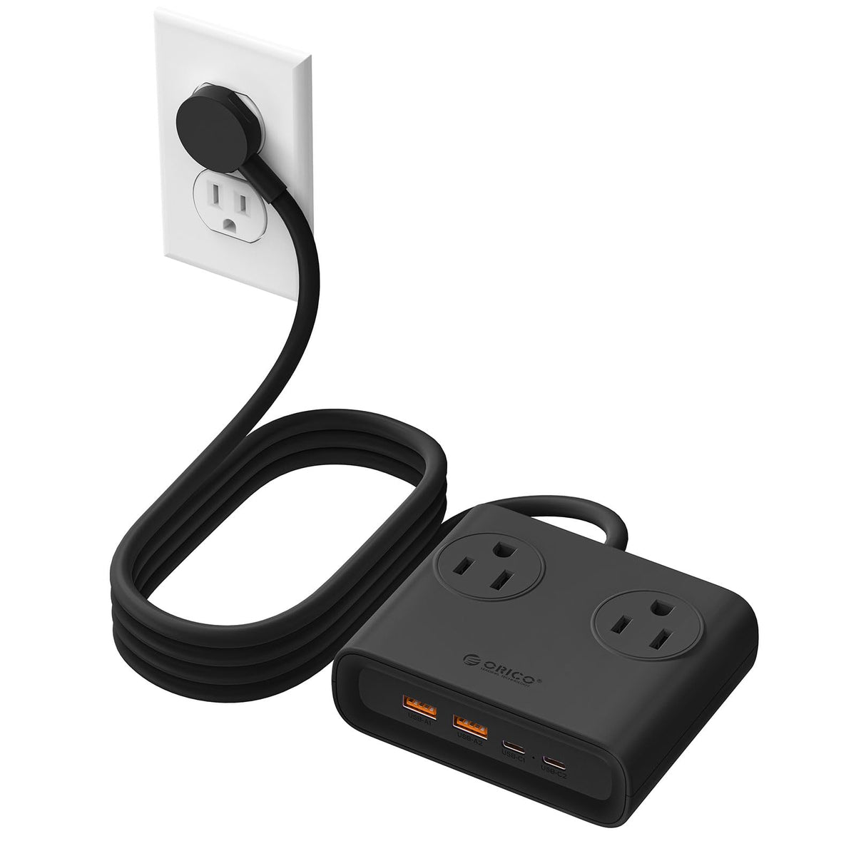 ORICO Power Brick ideal for dorms and travel setups, keeping outlets accessible