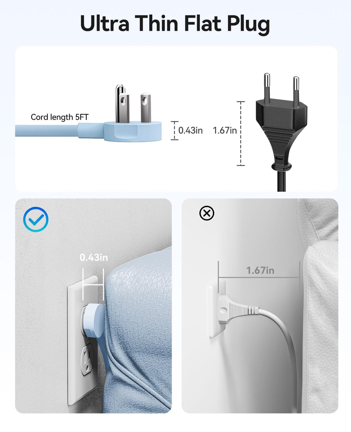 ORICO Power Brick 5ft extension cord supports flexible desktop setups