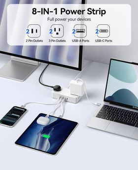 USB-C ports on the ORICO CPR20 ready for fast charging.