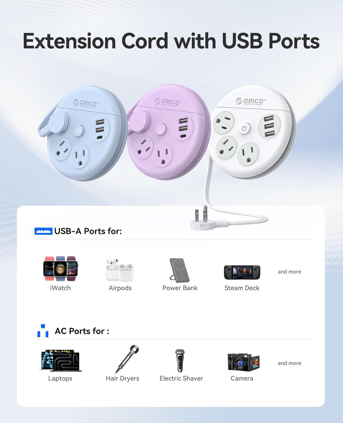 ORICO size comparison in hand showing compact footprint for easy portability