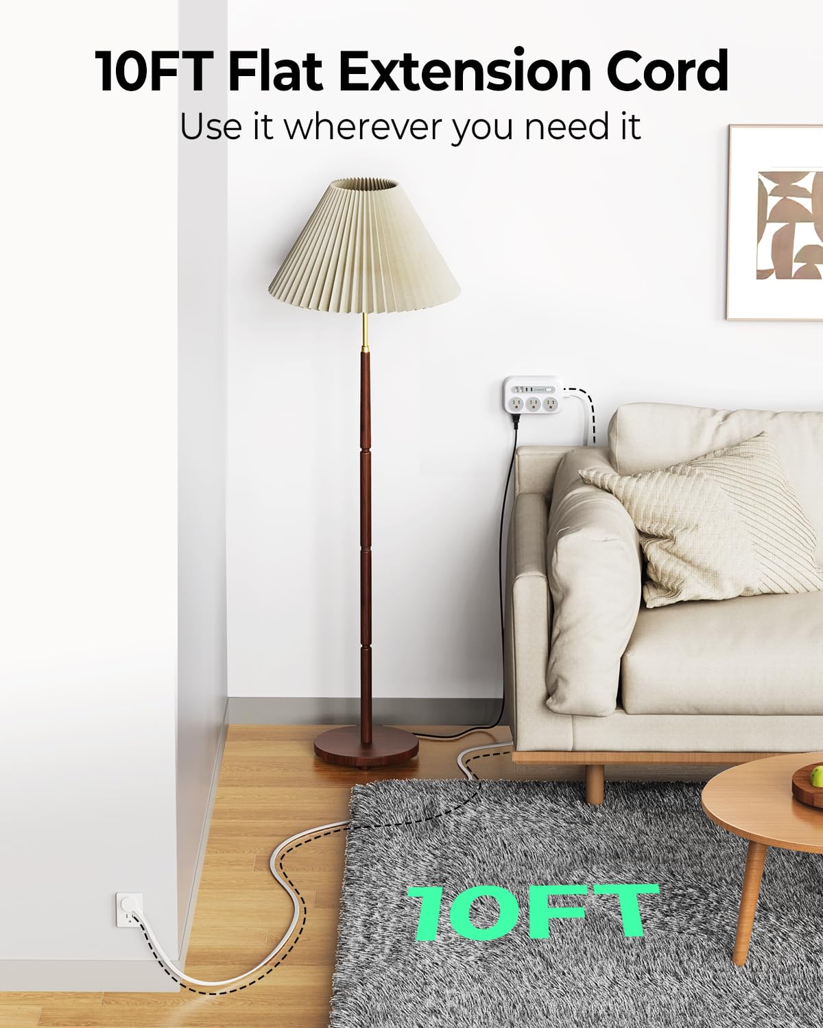 ORICO surge protector wall-mount holes enable versatile installation