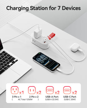 ORICO TK22 two USB-A ports supporting multiple devices simultaneously.