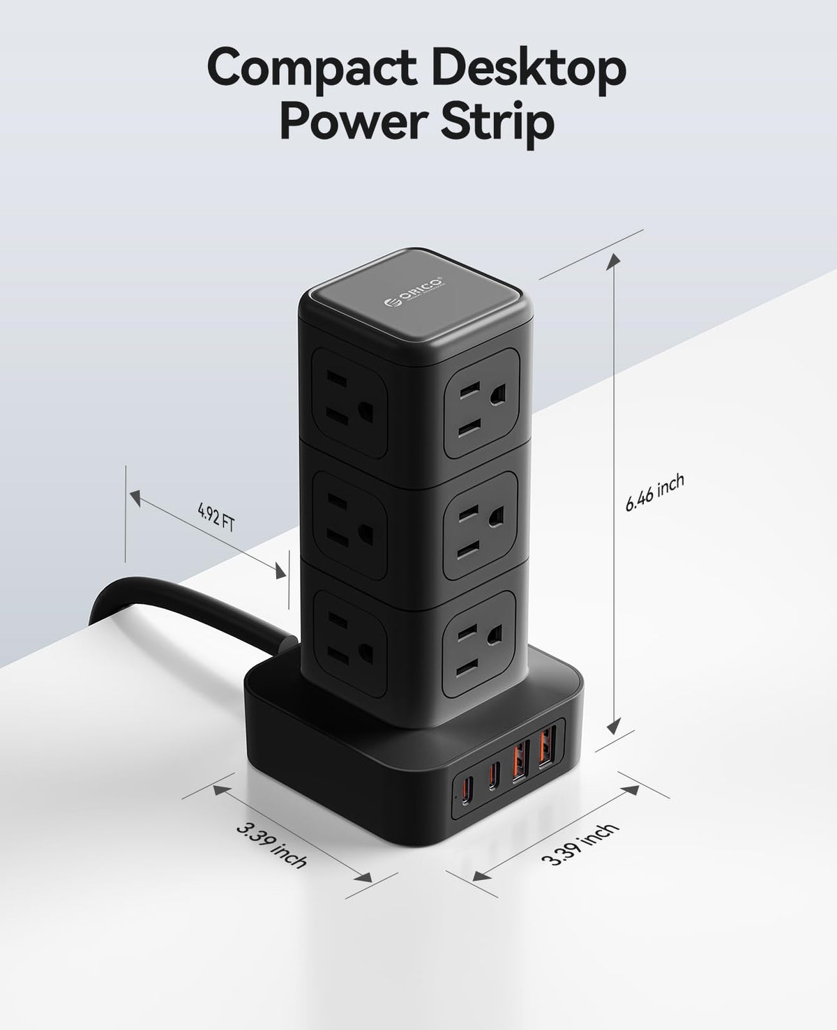 ORICO TPP20 safety protections prevent overload or short circuits.