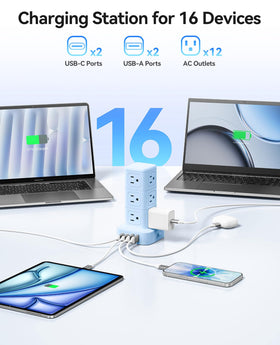 ORICO TPP20 dual USB-C ports deliver 20W fast charging for phones and laptops.