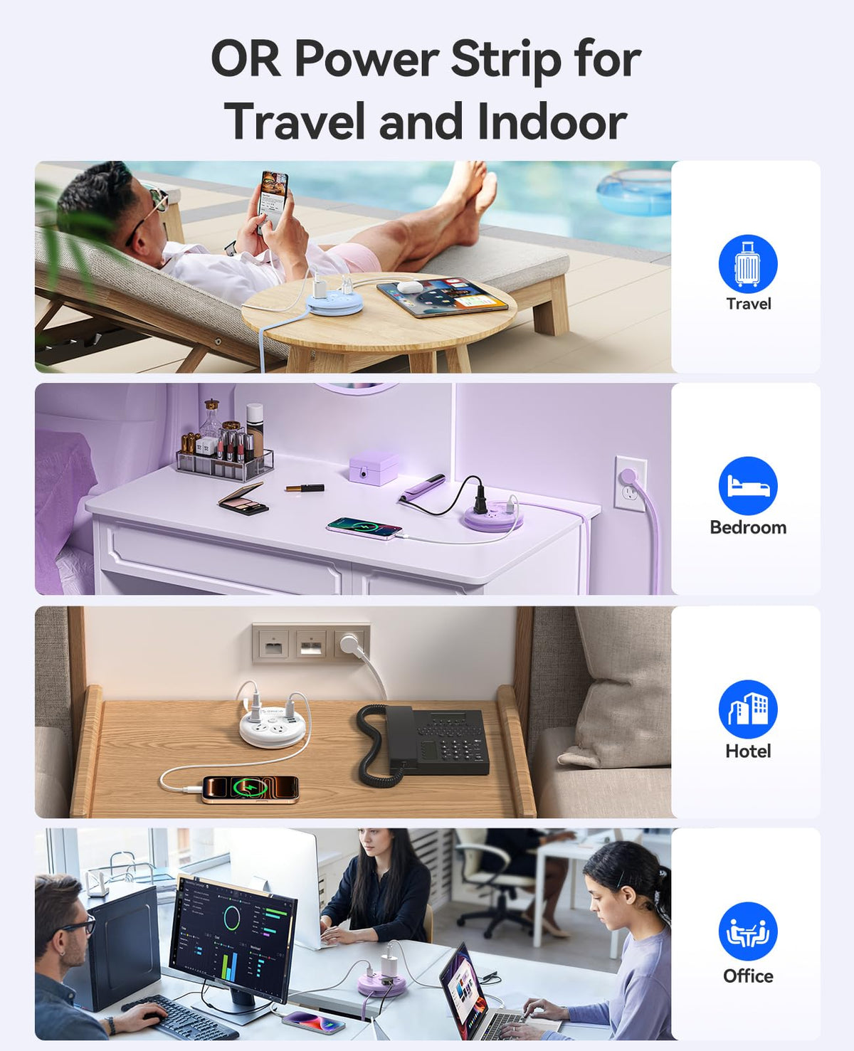 ORICO in suitcase lifestyle shot showing travel-ready design and space saving