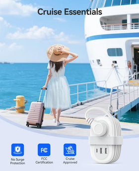 ORICO travel power strip compact size for easy packing
