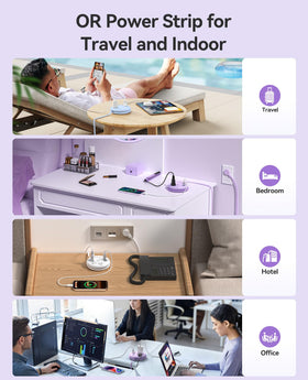 ORICO Travel Power Strip ideal for dorms and home offices.