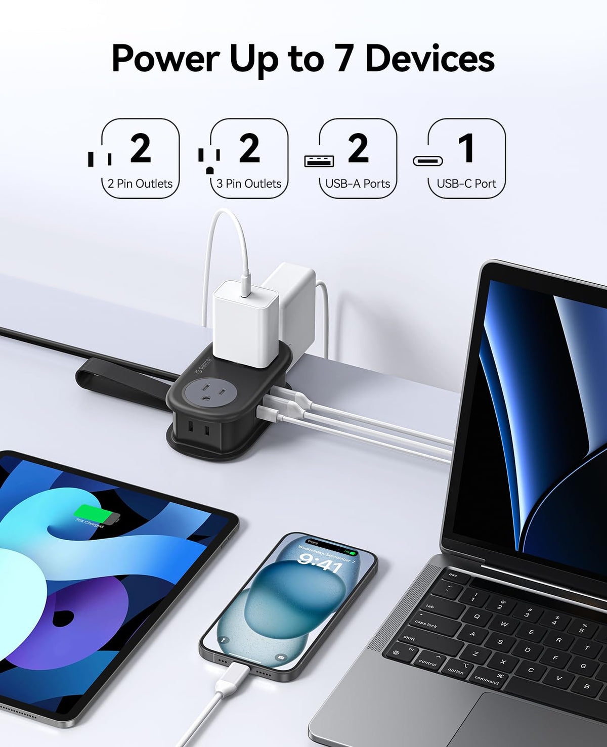 PD20W USB ports visible for quick device charging on the go.