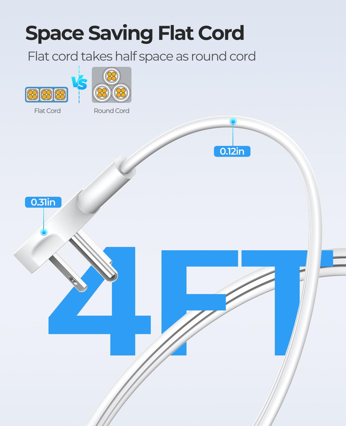 ORICO right-angle flat plug fits behind furniture in tight spaces