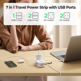 ORICO USB ports panel showing accessible charging options for devices