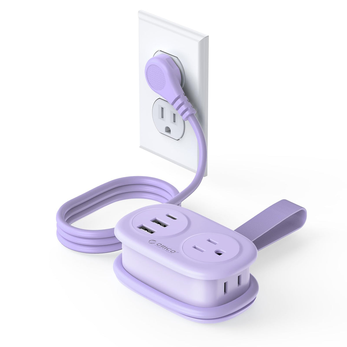 ORICO cruise power strip with wrap-around design saves space in your travel bag