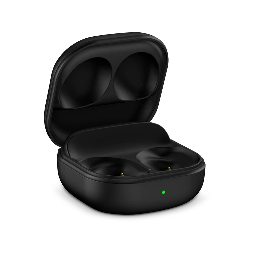 Oriflame Galaxy Buds Pro charging case front view showing compact design and battery indicator