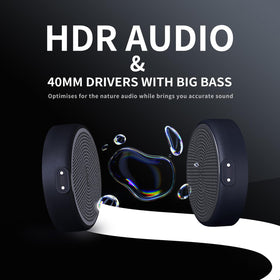 Origem close-up of 40mm driver revealing HDR audio detail for richer sound