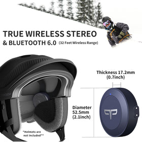 Origem speakers inserted in helmet liner demonstrating secure, comfortable fit