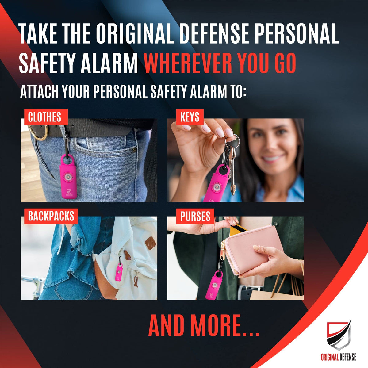 Original Defense Siren long-lasting battery life, up to a year.