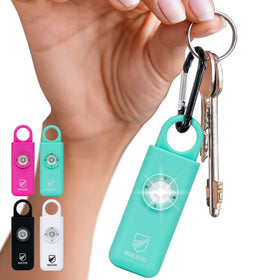 Original Defense Siren keychain with 130 dB alarm, ready for quick safety use
