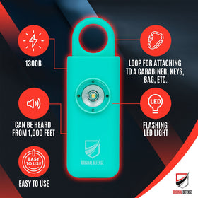 Original Defense Siren emits a bright LED strobe to boost visibility