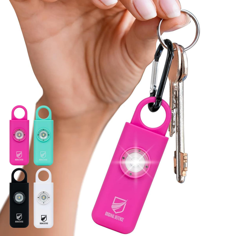 Original Defense Siren keychain alarm provides quick safety alerts when you’re on the go.