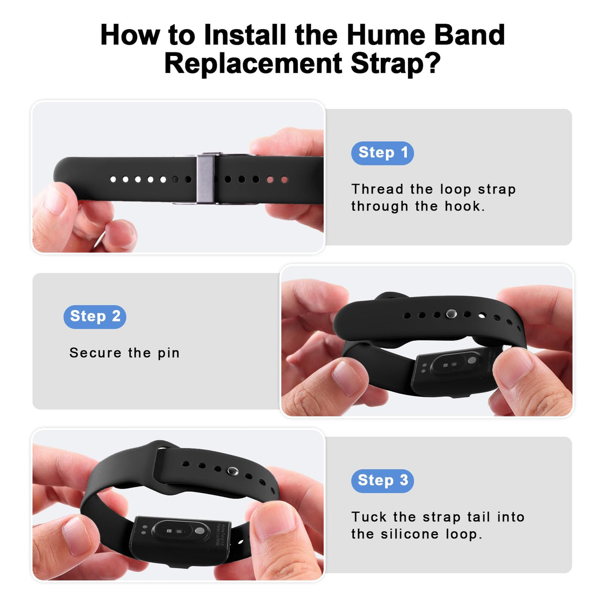 OriJoy two-pack silicone replacement straps offering versatile daily wear options.