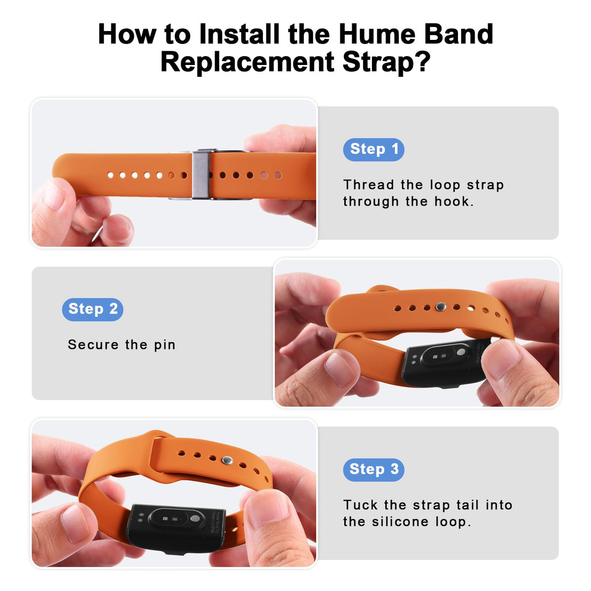 OriJoy Hume Band waterproof and sweat-proof strap for gym and pool