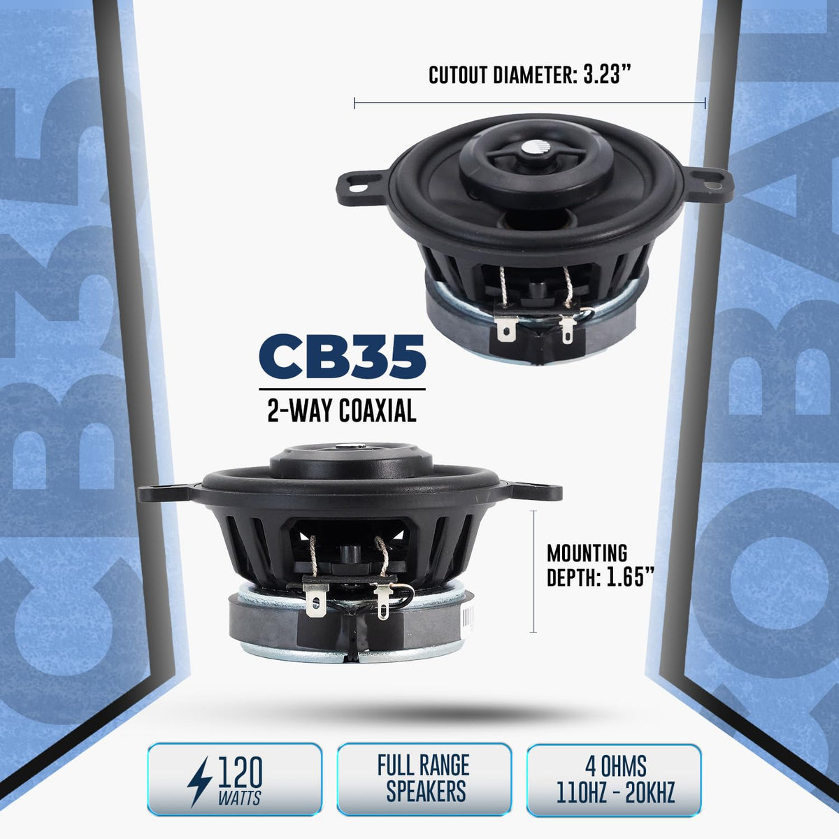 ORION CB35 tweeter detail displaying crisp high-frequency clarity
