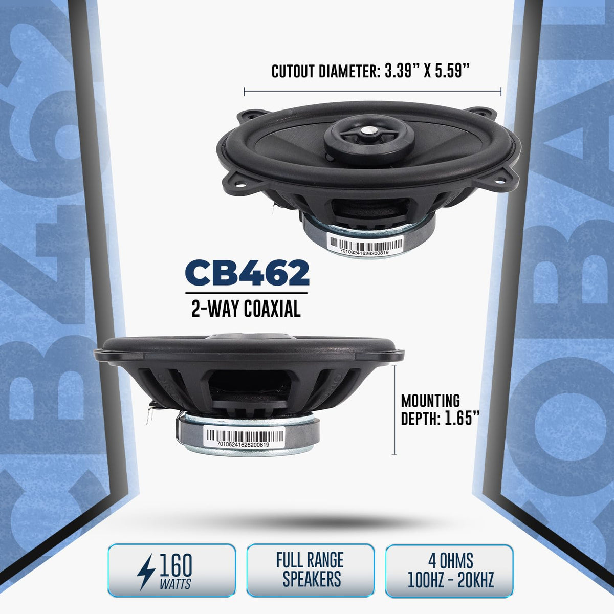 ORION CB462 tweeter detail emphasizing clear high-frequency response
