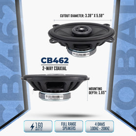 ORION CB462 tweeter detail emphasizing clear high-frequency response