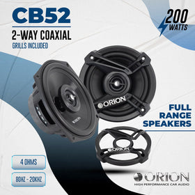 ORION CB52 side profile highlighting 2.05 inch mounting depth for easy installation