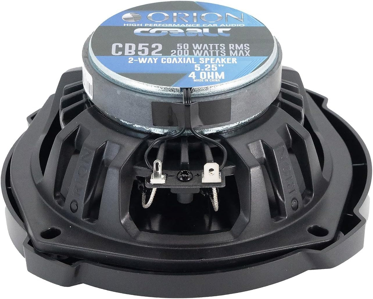 ORION CB52 with grills attached protecting cone while maintaining audio performance