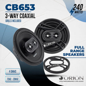 ORION CB653 polypropylene cone closeup highlighting durable material and tighter bass