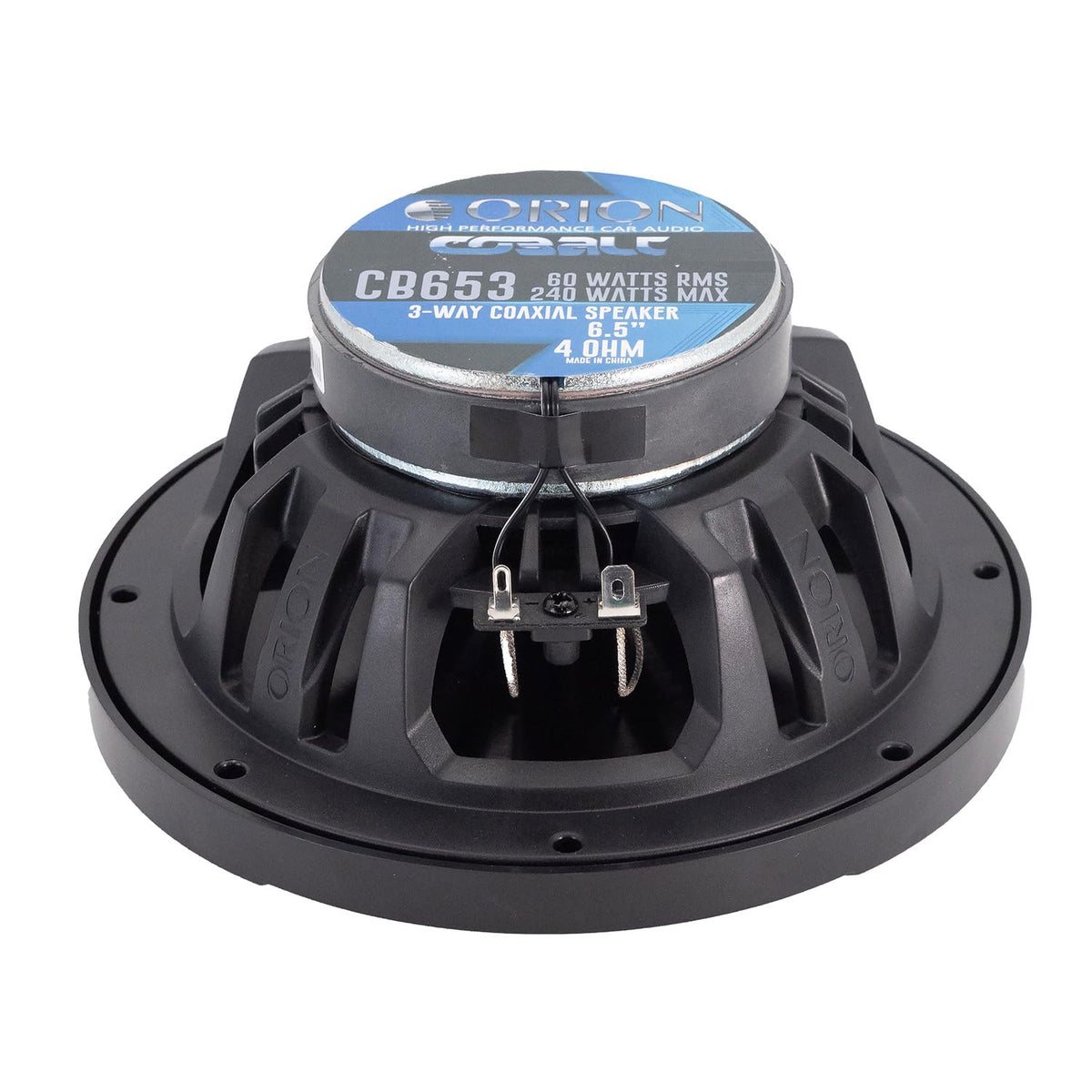 ORION CB653 installed in car door showing real-world fit and upgraded audio