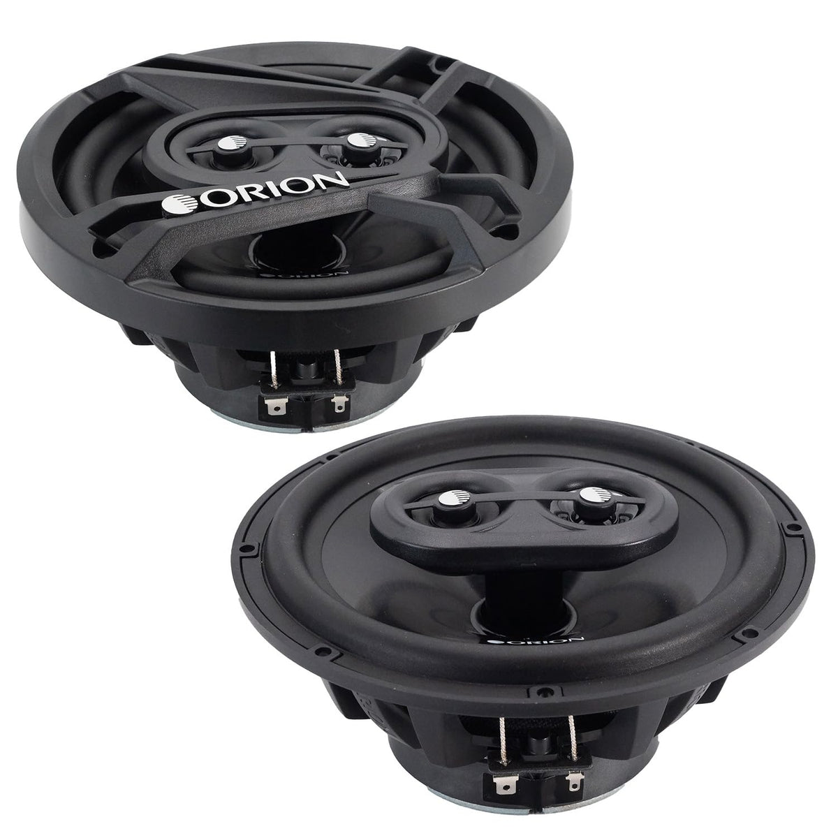 ORION CB653 with grilles installed demonstrating protected speakers and clean look