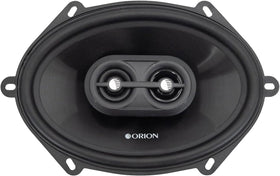 ORION CB683 with grille removed revealing internal drivers for balanced midrange