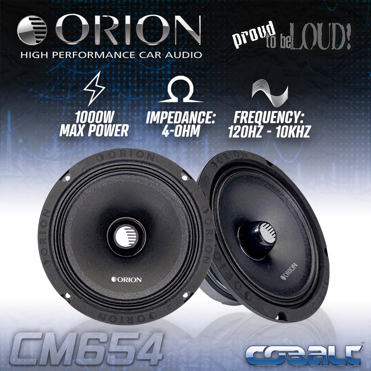 ORION CM654 1-5-inch voice coil detail enabling strong power handling